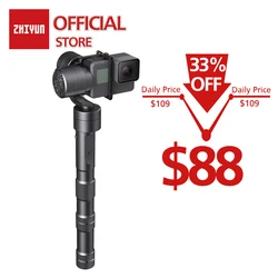 ZHIYUN Evolution 3-Axis спортивные ручной шарнирный стабилизатор для камеры Gopro для экшн-Камеры Gopro Hero/Yi 4 K/eken/SJCAM/Xiaomi пульт дистанционного управления д...
