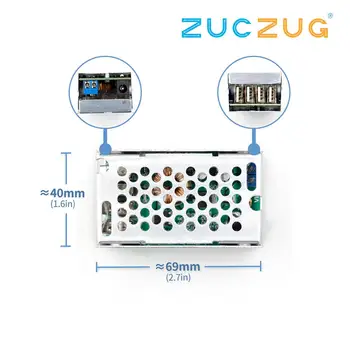 DC-DC 9V 12V 24V 36V To 5V Step Down Board 5A 4 USB Output Buck Converter Power Supply Module with Aluminum Shell For Phones
DC-DC 9V 12V 24V 36V To 5V Step Down Board 5A 4 USB Output Buck Converter Power Supply Module with Aluminum Shell For Phones
