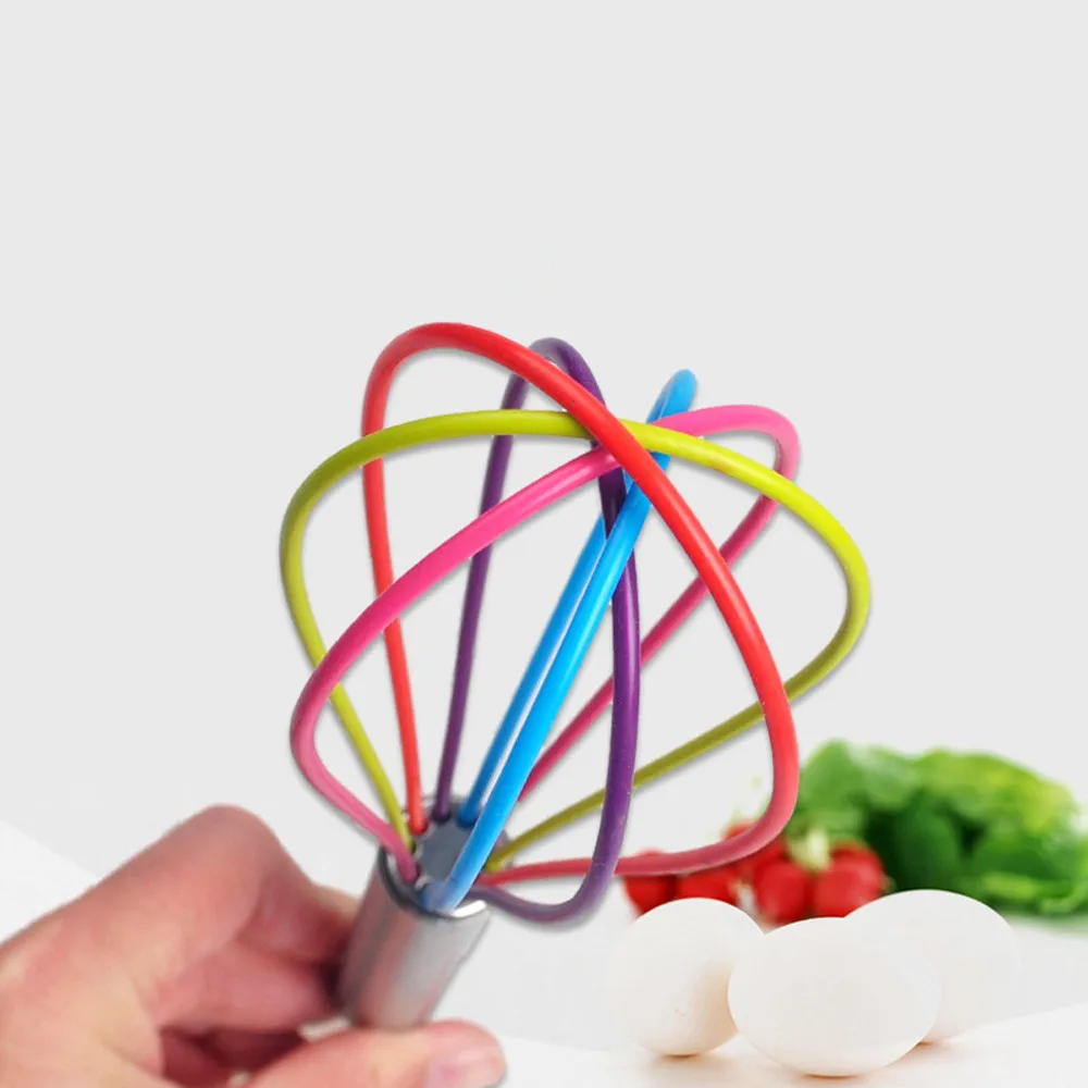 Colorful Silicone Whisk Frother Milk Cream Kitchen Utensils Blending Stainless Steel Handle Mixer Stirring Tool z0618#G30
Colorful Silicone Whisk Frother Milk Cream Kitchen Utensils Blending Stainless Steel Handle Mixer Stirring Tool z0618#G30