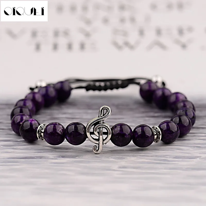 OIQUEI 2018 New Sliver Music Mote Adjustable Bracelet For Women Men Bright Natural Stone Beads Charm Braided Bracelets Jewelry
OIQUEI 2018 New Sliver Music Mote Adjustable Bracelet For Women Men Bright Natural Stone Beads Charm Braided Bracelets Jewelry