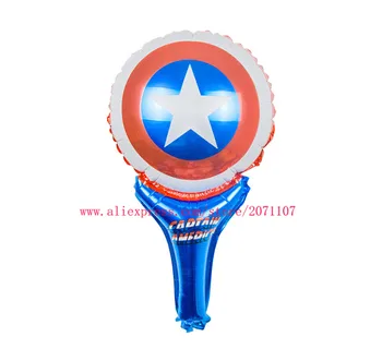 Lucky 50pcs/lot Captain America Balloon Holding Sticks Inflatable Foil Balloons Cartoon Design Birthday Party Supplies Toys
Lucky 50pcs/lot Captain America Balloon Holding Sticks Inflatable Foil Balloons Cartoon Design Birthday Party Supplies Toys