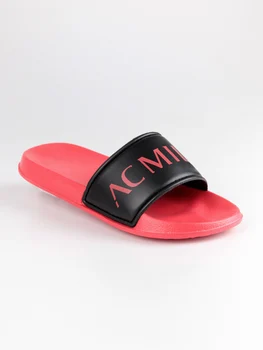 A. C. MILAN rubber Slippers rose and black