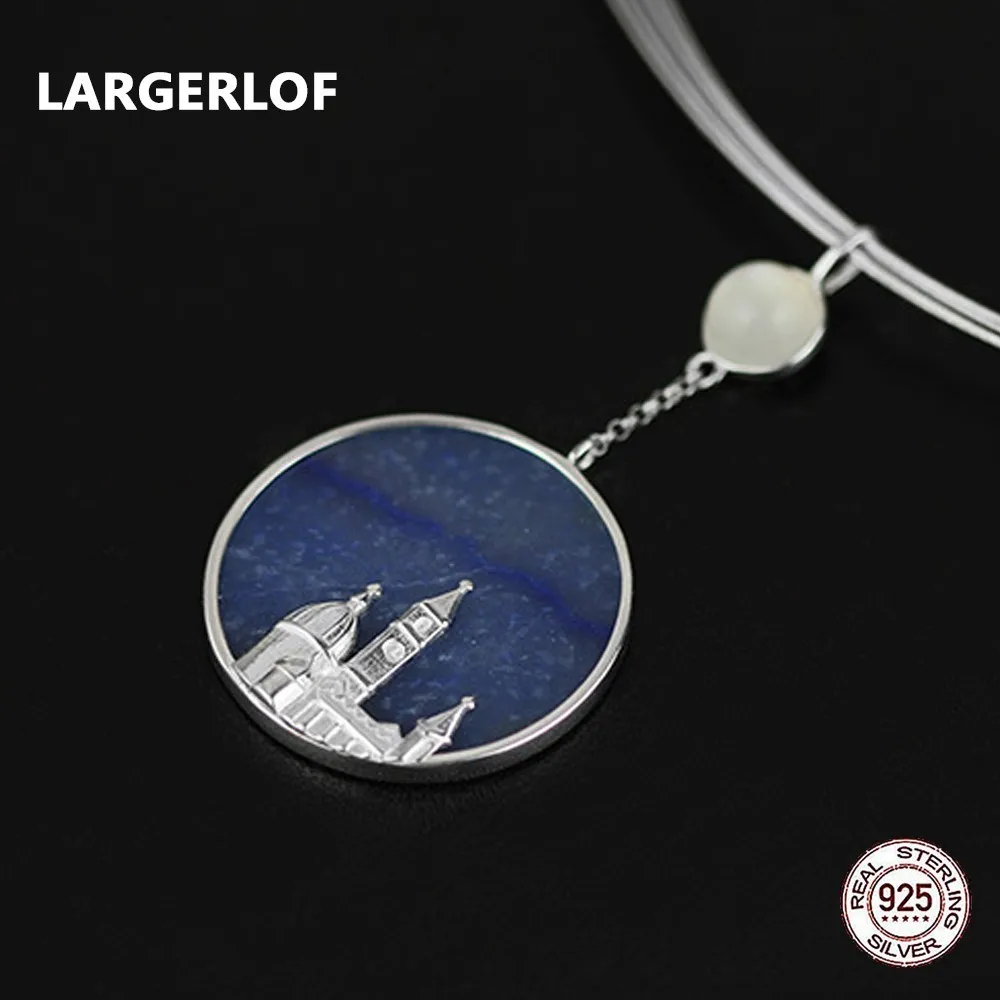 LARGERLOF 925 Sterling Silver Pendant necklaces Women Fine Jewelry Handmade Chalcedony Ladies Pendants Necklaces PD49118
LARGERLOF 925 Sterling Silver Pendant necklaces Women Fine Jewelry Handmade Chalcedony Ladies Pendants Necklaces PD49118