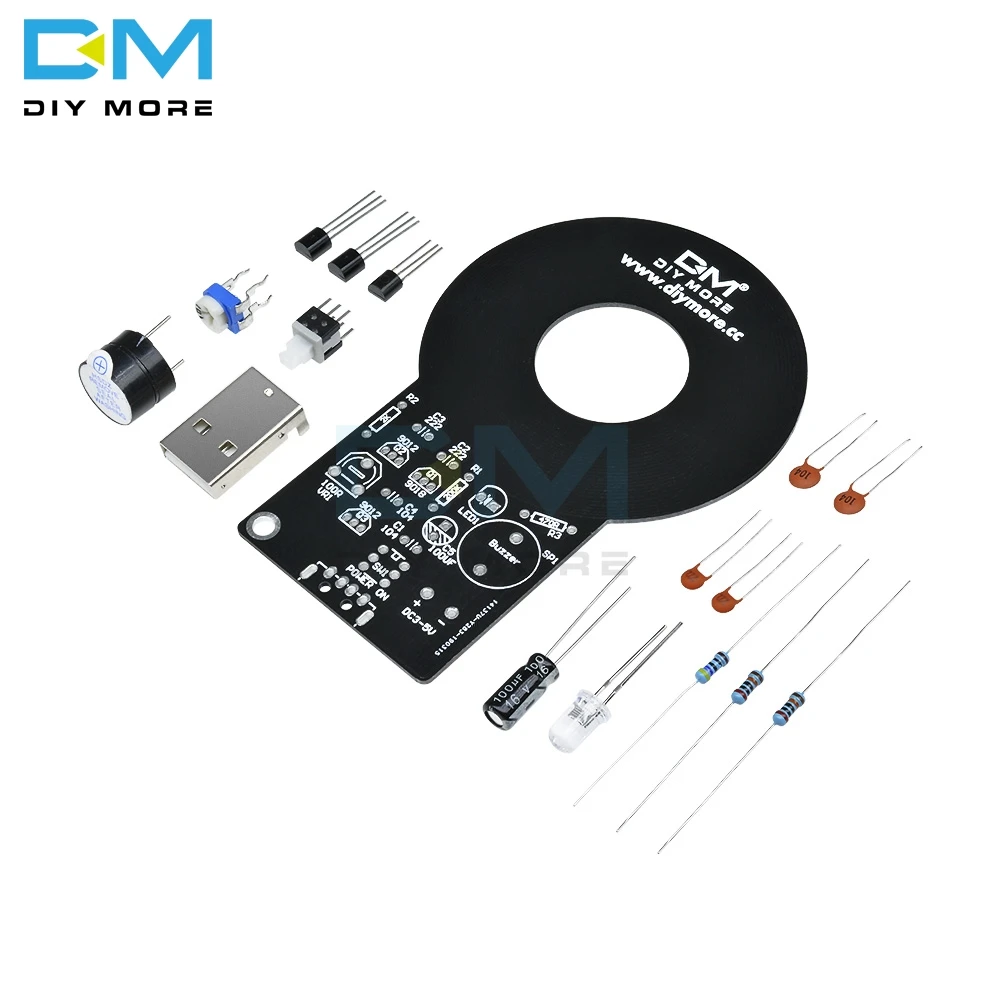 DC 3V-5V Metal Detector Electronic Non-contact Sensor Board Module Electronic Kit Part Metal Detector DIY Kit With Battery Case
DC 3V-5V Metal Detector Electronic Non-contact Sensor Board Module Electronic Kit Part Metal Detector DIY Kit With Battery Case