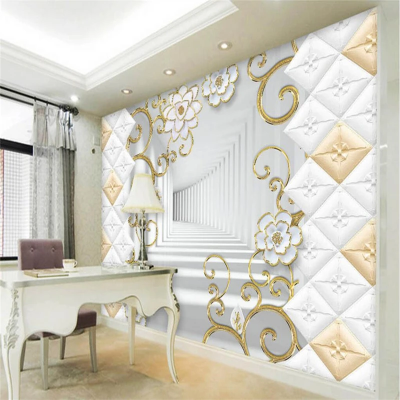 beibehang Custom photo wallpaper wall stickers mural 3D soft package gold pattern TV backdrop papel de parede wallpaper
beibehang Custom photo wallpaper wall stickers mural 3D soft package gold pattern TV backdrop papel de parede wallpaper