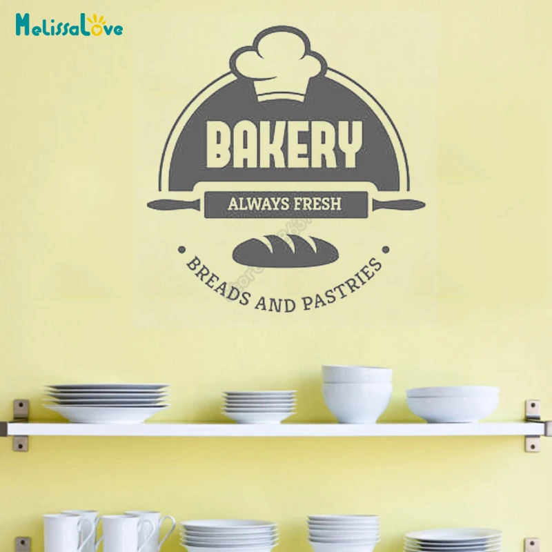 Bakery Always Fresh Decal Breads And Pastries Cake shop Sticker Kitchen Decor Removable Vinyl Wall Art Stickers B588
Bakery Always Fresh Decal Breads And Pastries Cake shop Sticker Kitchen Decor Removable Vinyl Wall Art Stickers B588
