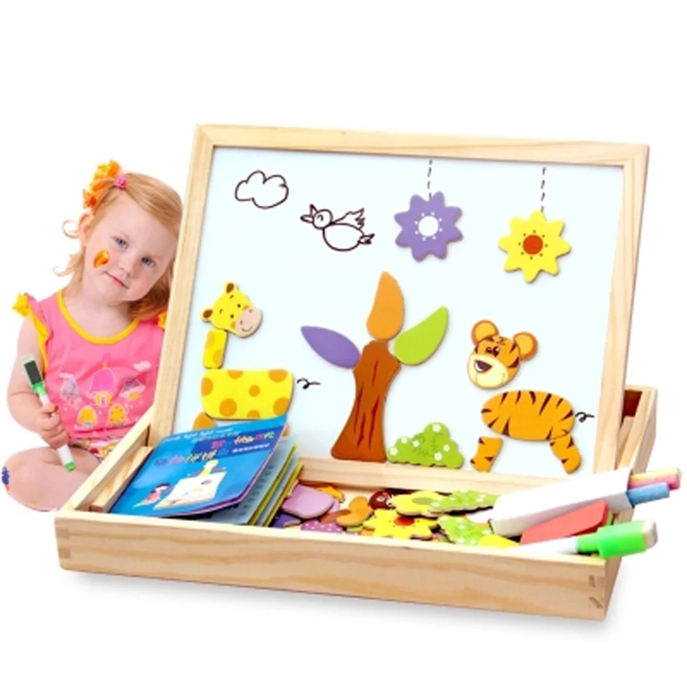 100+Pcs Wooden Magnetic Puzzle Toys Children 3D Puzzle Educational Games Figure/Animals/ Vehicle /Circus Drawing Board Toy
100+Pcs Wooden Magnetic Puzzle Toys Children 3D Puzzle Educational Games Figure/Animals/ Vehicle /Circus Drawing Board Toy