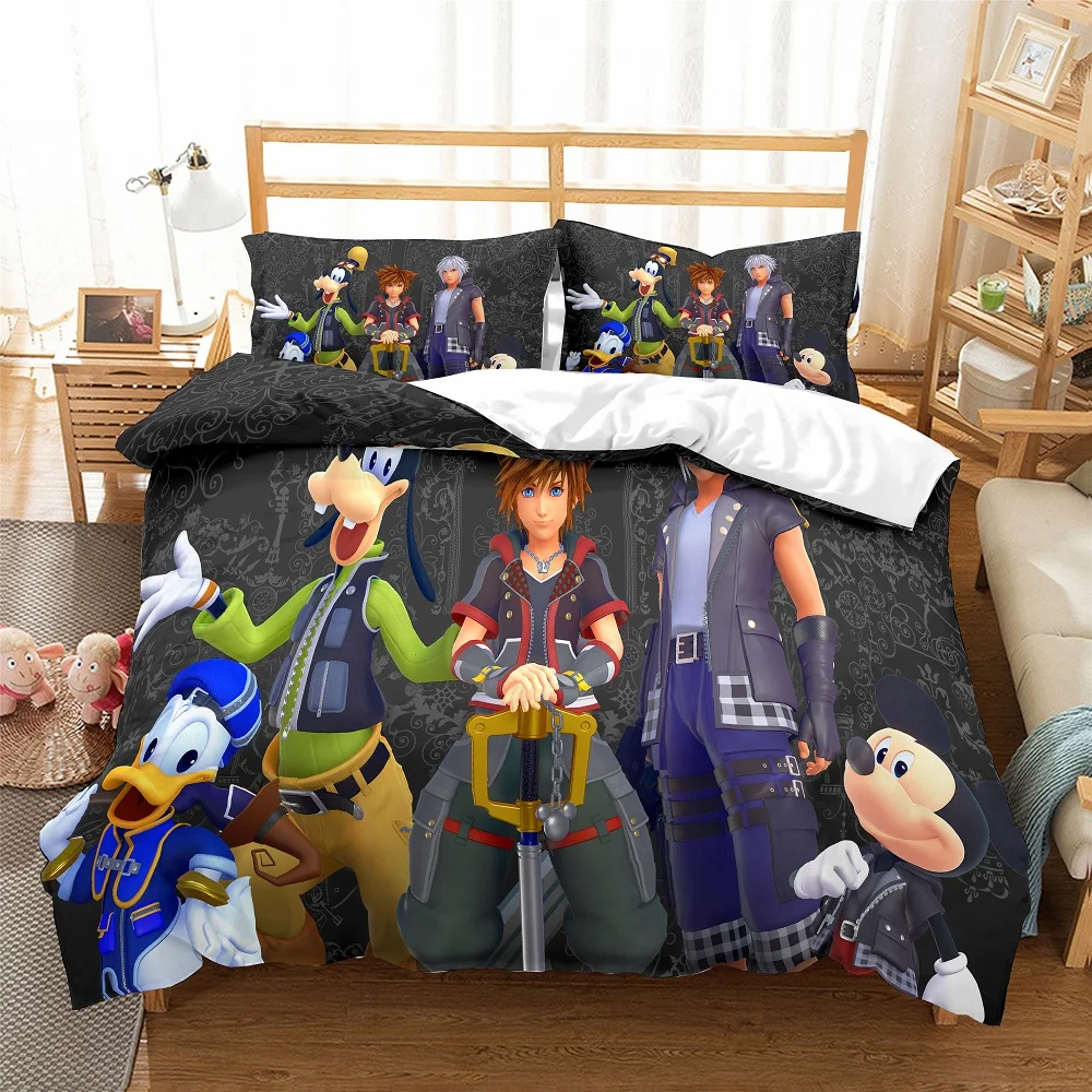 Kingdom Heart Black Bedding Set 3D Print Sora/Rikll/Kairi Duvet Cover Set Cartoon Bed Linen Set 3PCS AU/EU/US Bedclothes Bed Set
Kingdom Heart Black Bedding Set 3D Print Sora/Rikll/Kairi Duvet Cover Set Cartoon Bed Linen Set 3PCS AU/EU/US Bedclothes Bed Set