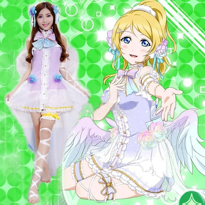 Love live Ayase Eli White Valentine's Day Angels Awakening Uniform Cosplay Costume Full Set Fancy Party Performance Dress
Love live Ayase Eli White Valentine's Day Angels Awakening Uniform Cosplay Costume Full Set Fancy Party Performance Dress