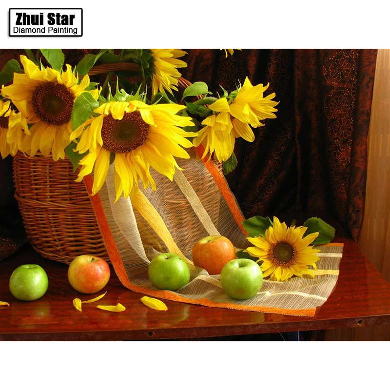 Diy 5D Diamond Painting Cross Stitch Sunflowe and Fruits Diamond Mosaic Pictures Living Room Diamond Embroidery Gift
Diy 5D Diamond Painting Cross Stitch Sunflowe and Fruits Diamond Mosaic Pictures Living Room Diamond Embroidery Gift