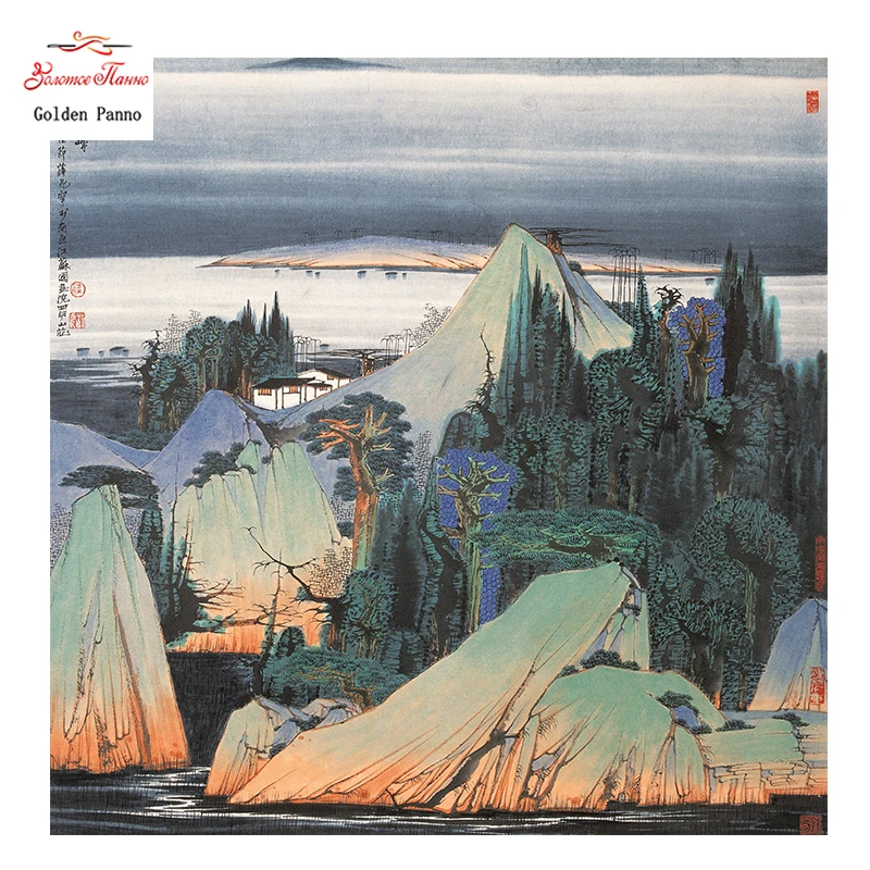 Golden Panno,Needlework,DIY DMC Cross stitch,Sets For Embroidery kit 14ct unprinted Mountain hut Cross-Stitching,christmas 1226
Golden Panno,Needlework,DIY DMC Cross stitch,Sets For Embroidery kit 14ct unprinted Mountain hut Cross-Stitching,christmas 1226