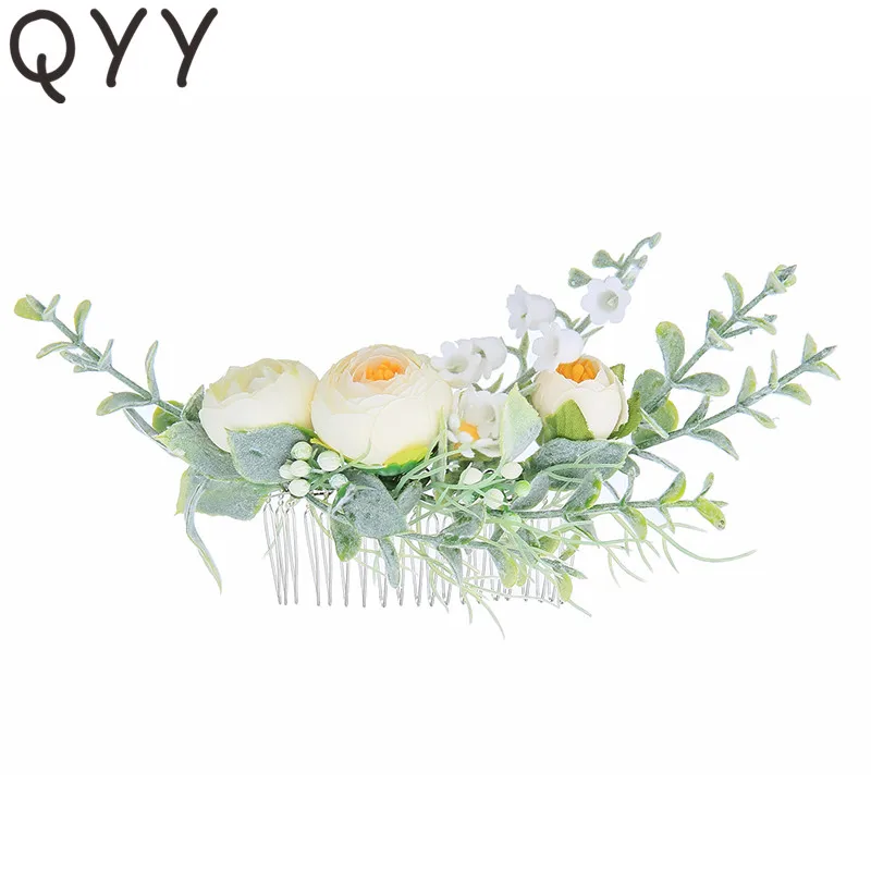 QYY Fashion Hair Comb Bridal Flower Wedding Hair Jewelry Accessories Bridal Headpiece Hair Pins and Clips Headpieces for Women
QYY Fashion Hair Comb Bridal Flower Wedding Hair Jewelry Accessories Bridal Headpiece Hair Pins and Clips Headpieces for Women