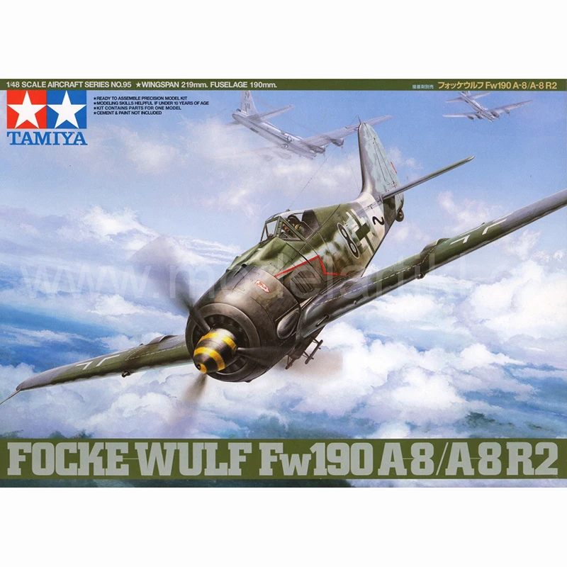 Модель Тамия 1/48 FOCKE WULF Fw190 A8/A8R2 хобби 61095|Наборы для сборки моделей| |