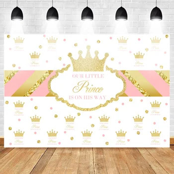 Mehofoto Little Prince Newborn Baby Shower Backdrop for Photography Repeat Gold Crown Pink and Gold Newborn Photo Background
Mehofoto Little Prince Newborn Baby Shower Backdrop for Photography Repeat Gold Crown Pink and Gold Newborn Photo Background