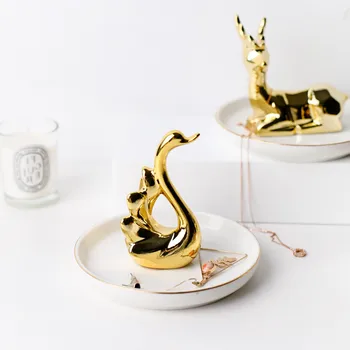 Elephant Deer Swan Pineapple Ceramic Trinket Ring Dish Tray For Vanity Office Party Wedding Birthday Gift For Girl R554
Elephant Deer Swan Pineapple Ceramic Trinket Ring Dish Tray For Vanity Office Party Wedding Birthday Gift For Girl R554