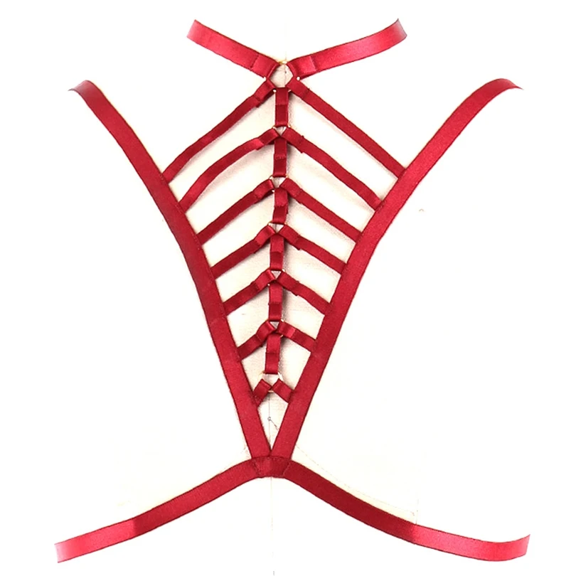 Harness Bra RED Sexy Strappy Lingerie Adjustable Hollow Out Metal Bralette Bondage for Women Crop Top lace breast belt Punk Goth
Harness Bra RED Sexy Strappy Lingerie Adjustable Hollow Out Metal Bralette Bondage for Women Crop Top lace breast belt Punk Goth