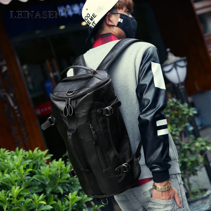 New Buckets Backpacks Bags Male Double Shoulder bags Soft pu leather Large Capacity Backpacks Fashion Waterproof Travel Backpack
New Buckets Backpacks Bags Male Double Shoulder bags Soft pu leather Large Capacity Backpacks Fashion Waterproof Travel Backpack