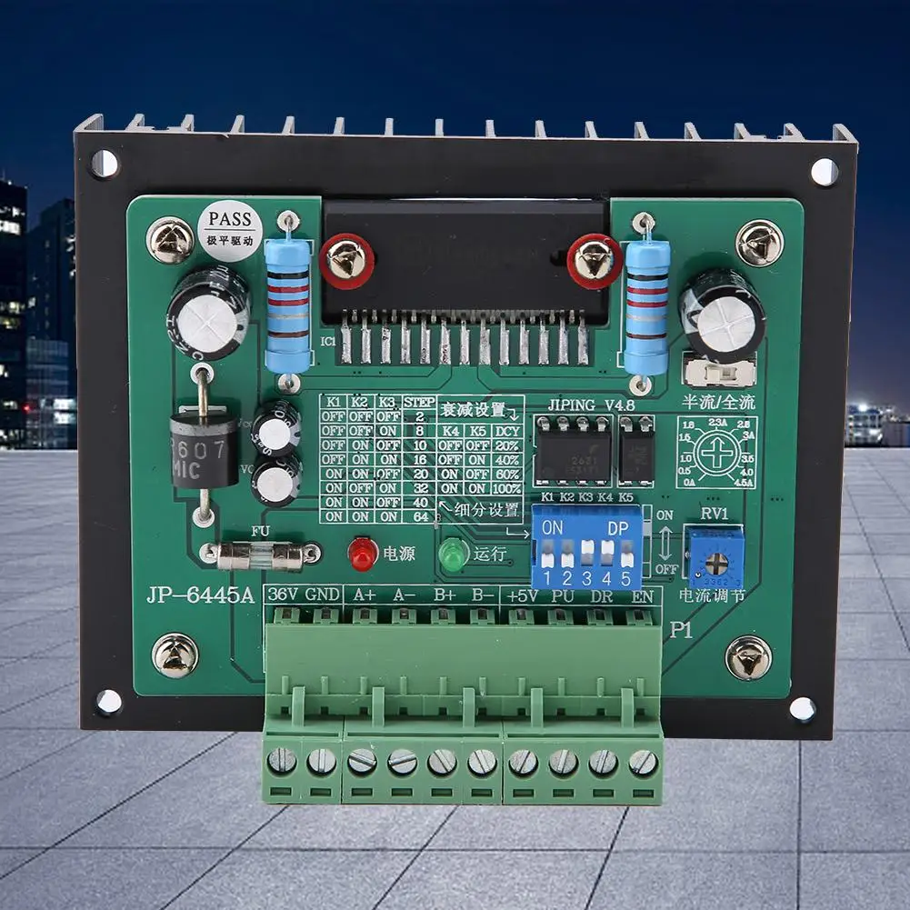 Stepper Motor Driver THB6064AH JP-6445A Single Axle Controller Stepper Motor Driver Board
Stepper Motor Driver THB6064AH JP-6445A Single Axle Controller Stepper Motor Driver Board