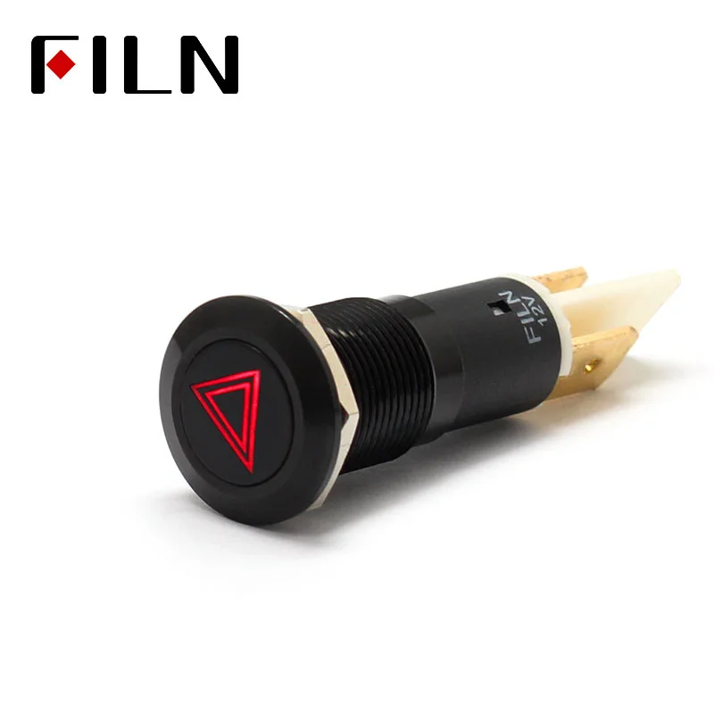 FILN 12mm Car dashboard Double flash symbol led red yellow white blue green 12v led indicator light with pin
FILN 12mm Car dashboard Double flash symbol led red yellow white blue green 12v led indicator light with pin