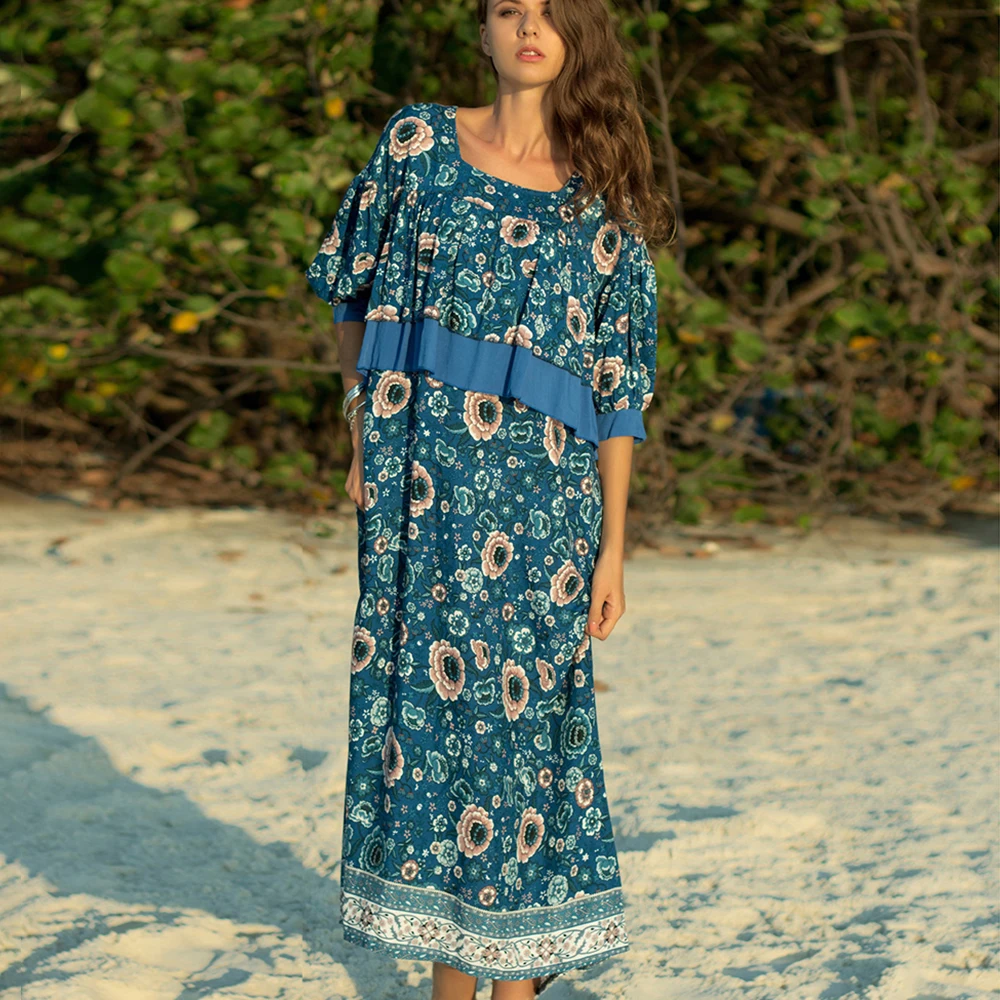 Retro Print Maxi Dress Women 2019 Half Sleeve Vintage Patchwork Dresses Ladies Summer Floral Print Boho Hippie Beach Long Dress
Retro Print Maxi Dress Women 2019 Half Sleeve Vintage Patchwork Dresses Ladies Summer Floral Print Boho Hippie Beach Long Dress