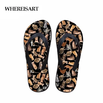 WHEREISART Lovely Animal Cat Puzzle Fashion Women Flip Flops Summer Non-slip Casual Home Women's Slippers Woman Beach Flip Flop
WHEREISART Lovely Animal Cat Puzzle Fashion Women Flip Flops Summer Non-slip Casual Home Women's Slippers Woman Beach Flip Flop
