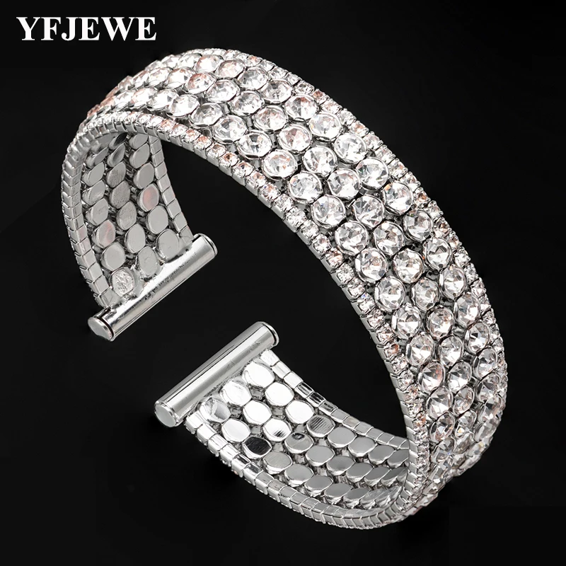 YFJEWE New Elegant Women 3 Row Bangle Wristband Crystal Bracelet Cuff Bling Lady Gift Bracelets & Bangles Christmas jewelry B233
YFJEWE New Elegant Women 3 Row Bangle Wristband Crystal Bracelet Cuff Bling Lady Gift Bracelets & Bangles Christmas jewelry B233