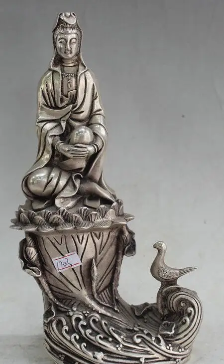 Details about 13" China Buddhism Silver Seat Lotus Free Kwan-yin Guan Yin Goddess Bird Statue
Details about 13" China Buddhism Silver Seat Lotus Free Kwan-yin Guan Yin Goddess Bird Statue