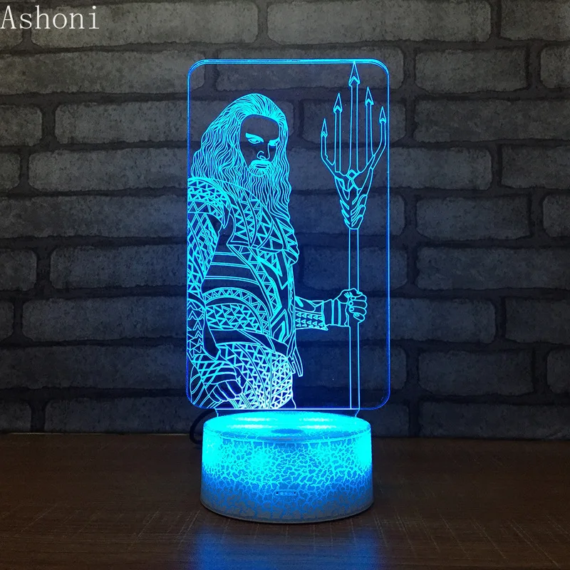 Aquaman Figure 3D LED Table Lamp Baby Touch Colorful 7 Color Change Acrylic Night Light Home Bedroom Decor Kids Christmas Gifts
Aquaman Figure 3D LED Table Lamp Baby Touch Colorful 7 Color Change Acrylic Night Light Home Bedroom Decor Kids Christmas Gifts