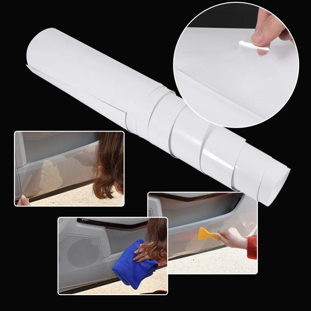 Car Protective Anti-dirty Film Sticker Car Auto Door Edge Clear Protective Satin Finish Vinyl Wrap Guard Film Sheet 20x200cm
Car Protective Anti-dirty Film Sticker Car Auto Door Edge Clear Protective Satin Finish Vinyl Wrap Guard Film Sheet 20x200cm
