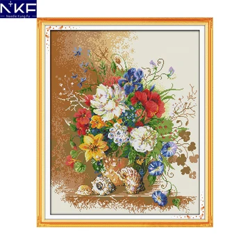 NKF Beautiful Vase Pattern Cross Stitching Needlework Cross Stitch Kits for Embroidery Home Decor Cross-stitch Set Embroidery
NKF Beautiful Vase Pattern Cross Stitching Needlework Cross Stitch Kits for Embroidery Home Decor Cross-stitch Set Embroidery