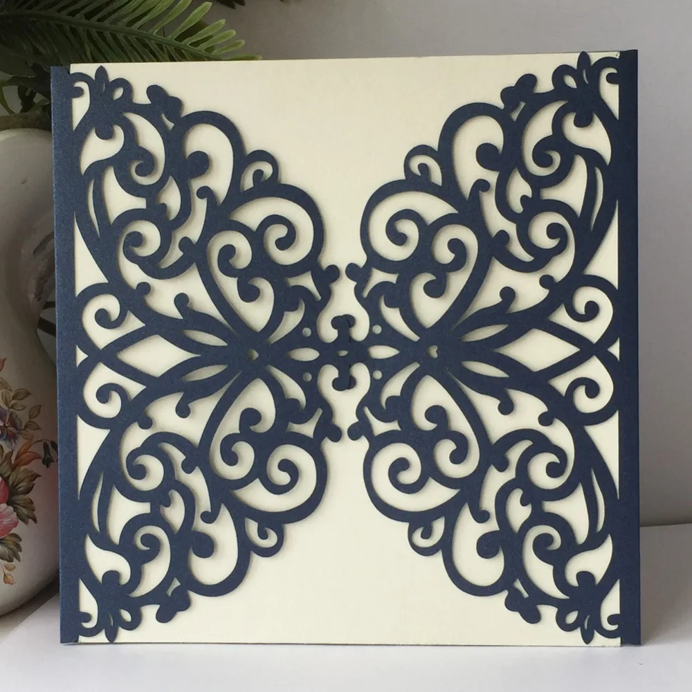 20pcs/lot Blue Butterfly Laser Cut Wedding Invitations Card Elegant Wedding Envelopes Event Party Wedding Decoration
20pcs/lot Blue Butterfly Laser Cut Wedding Invitations Card Elegant Wedding Envelopes Event Party Wedding Decoration