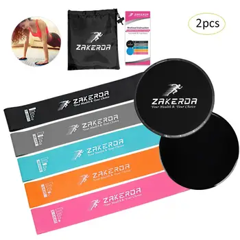 2PCS Gliding Discs Fitness Sliders Resistance Loop Bands Exercise Set 5 Elastic Bands Including Portable Carry Bag
2PCS Gliding Discs Fitness Sliders Resistance Loop Bands Exercise Set 5 Elastic Bands Including Portable Carry Bag