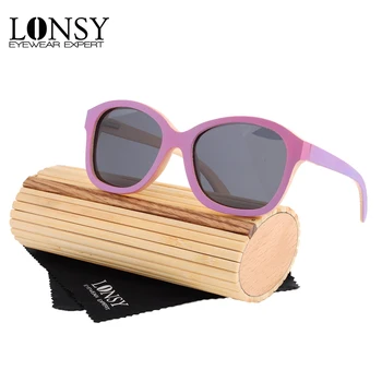 LONSY Handmade Bamboo Sunglasses Polarized Mirror Lens Vintage Cat Eye Sun Glasses For Women Oculos De Sol Masculino LS1026
LONSY Handmade Bamboo Sunglasses Polarized Mirror Lens Vintage Cat Eye Sun Glasses For Women Oculos De Sol Masculino LS1026