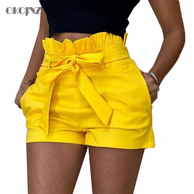 High Waist Shorts Women Pocket Polyester Short Feminino Solid Casual Summer Sport Short Bow Drawstring Harajuku Plus Size Okq414
High Waist Shorts Women Pocket Polyester Short Feminino Solid Casual Summer Sport Short Bow Drawstring Harajuku Plus Size Okq414