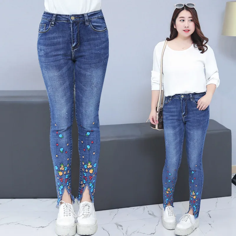 Fashion Casual Denim Slim Embroidery Plus Size XL-4XL Women Jeans 2019 Spring Autumn Summer New Hot Selling Lady Pants
Fashion Casual Denim Slim Embroidery Plus Size XL-4XL Women Jeans 2019 Spring Autumn Summer New Hot Selling Lady Pants