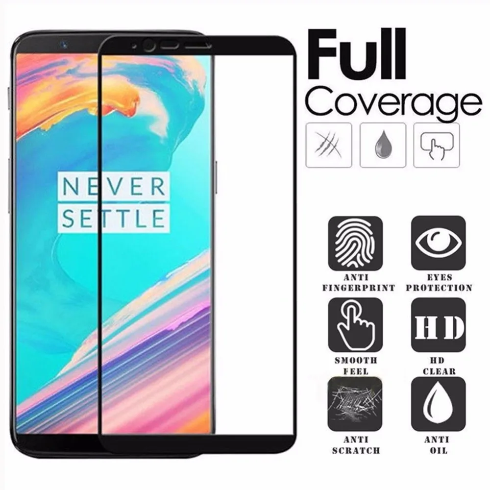 Закаленное стекло для Oneplus 3T 5T 1 + 3D полное покрытие Защитное экрана One plus 2.5D пленка