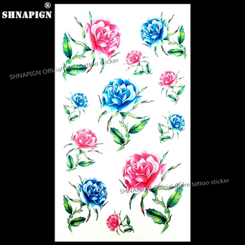 SHNAPIGN Beautiful blue roses Temporary Tattoo Body Art Arm Flash Tattoo Stickers 17*10cm Waterproof Fake Henna Painless Sticker
SHNAPIGN Beautiful blue roses Temporary Tattoo Body Art Arm Flash Tattoo Stickers 17*10cm Waterproof Fake Henna Painless Sticker