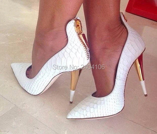 Fashion Designer Talon Femme Spike Heel Ladies Pumps Alligator Leather Black White Prom Party Shoes Woman Pointed Toe High Heels
Fashion Designer Talon Femme Spike Heel Ladies Pumps Alligator Leather Black White Prom Party Shoes Woman Pointed Toe High Heels