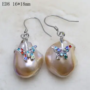 Hot Selling S925 Sterling Silver Baroque Pearl Earrings Hook Kiwa Pearl Earrings Lady Gifts Unique Design Flora&Butterfly Design
Hot Selling S925 Sterling Silver Baroque Pearl Earrings Hook Kiwa Pearl Earrings Lady Gifts Unique Design Flora&Butterfly Design