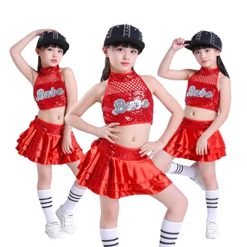 Kids Jazz Dance Costume Red Hip Hop Dance Costumes Cheerleader Costume Girl or Boy Dance Wear Stage Dance Costumes for Child
Kids Jazz Dance Costume Red Hip Hop Dance Costumes Cheerleader Costume Girl or Boy Dance Wear Stage Dance Costumes for Child