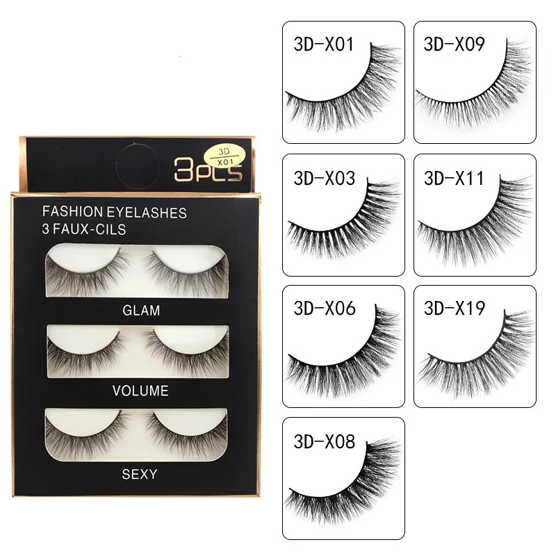 3D Mink Lashes 3 Pairs Pro Women Handmade Mink Hair Thick Cross False Eyelashes Fake Eye Lashes Makeup Tools 100% Handmade
3D Mink Lashes 3 Pairs Pro Women Handmade Mink Hair Thick Cross False Eyelashes Fake Eye Lashes Makeup Tools 100% Handmade