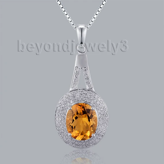 Fine Jewelry Vintage Oval 9x11mm 4.23Ct Solid 14Kt White Gold Citrine Pendants For Women
Fine Jewelry Vintage Oval 9x11mm 4.23Ct Solid 14Kt White Gold Citrine Pendants For Women