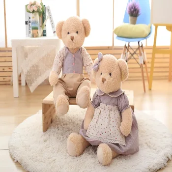 New Teddy Bear Dolls Pastoral Style Couple Teddy Bear Upscale Wedding Press Doll Pair
New Teddy Bear Dolls Pastoral Style Couple Teddy Bear Upscale Wedding Press Doll Pair