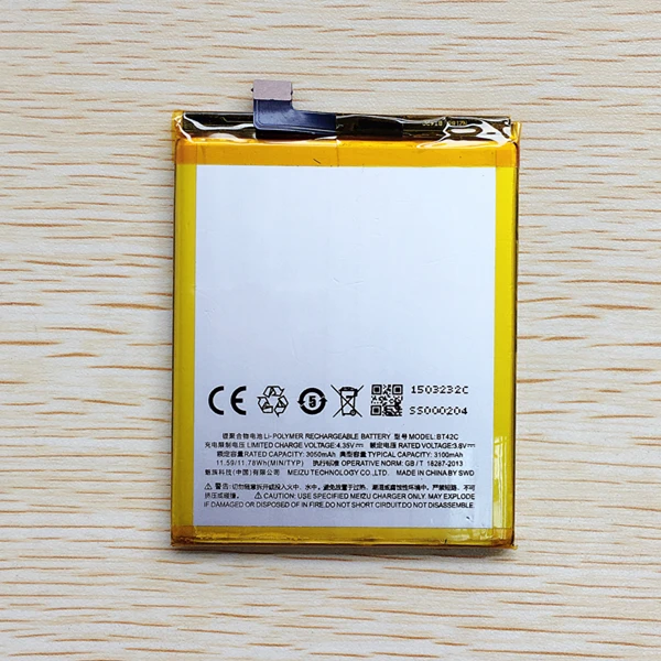 CUUSEY 2019 BT 42C High Quality 3100mAh Replacement New Phone Battery BT42C For Meizu M2 Note Moblie Phone Rechargeable extended
CUUSEY 2019 BT 42C High Quality 3100mAh Replacement New Phone Battery BT42C For Meizu M2 Note Moblie Phone Rechargeable extended