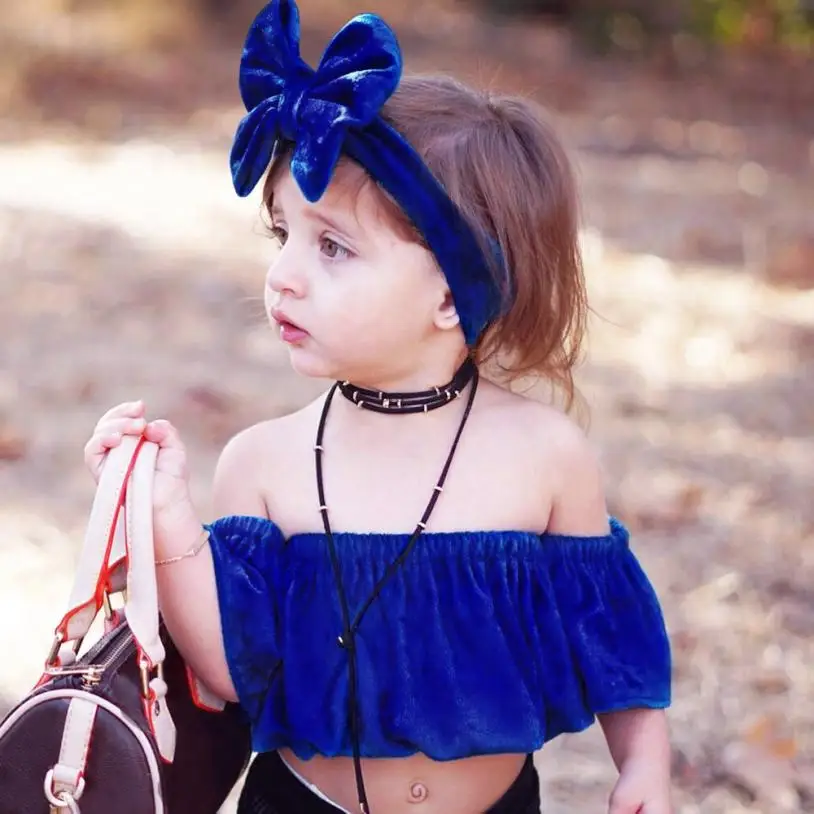 12M-3T Toddler Baby Girls Solid blue T-shirt Off Shoulder Tops with Headband Clothes Sets summer costume for girls princess
12M-3T Toddler Baby Girls Solid blue T-shirt Off Shoulder Tops with Headband Clothes Sets summer costume for girls princess