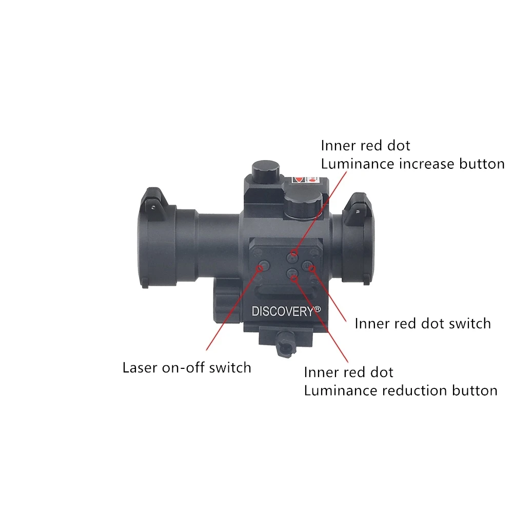 Discovery 1X30 Red Dot With Laser Tactical optical sight Hunting rifle scope For AK47 AR15 Fit Picatinny 20mm Rail
Discovery 1X30 Red Dot With Laser Tactical optical sight Hunting rifle scope For AK47 AR15 Fit Picatinny 20mm Rail