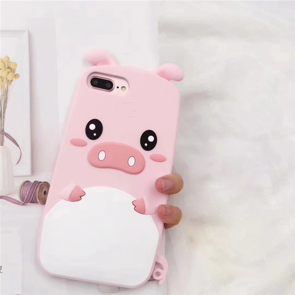 Cute three-dimensional pig pig pattern silicone protective cover soft shell phone case for iphone 6/6s 7 8 plus X XS XR MAX
Cute three-dimensional pig pig pattern silicone protective cover soft shell phone case for iphone 6/6s 7 8 plus X XS XR MAX