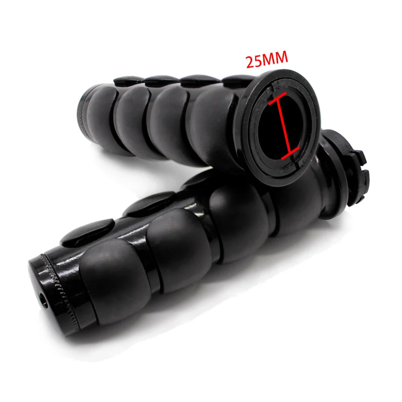 ROAOPP Motorcycle Hand Grips 25MM Handlebar One Pair For Harley Street Glide Kawasaki Vulcan 800 900 1500 1600 2000 Classic VN