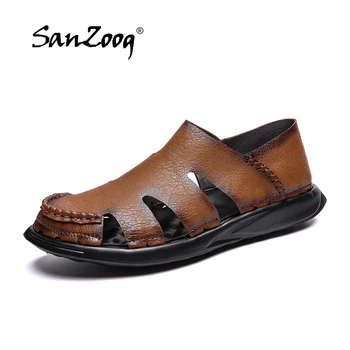Retro Style Microfiber Leather Men Sandals Comfortable Summer Casual Leather Sandals Outdoor Quality Native Shoes Plus Size 46
Retro Style Microfiber Leather Men Sandals Comfortable Summer Casual Leather Sandals Outdoor Quality Native Shoes Plus Size 46