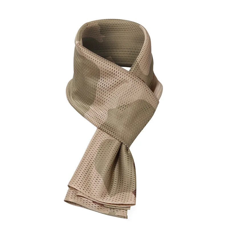Outdoor Riding Climbing Mesh Sunscreen Camouflage Scarf Shawl Men Women Hunting Cycling Breathable Tactical Scarves CS Kerchief | Спорт и